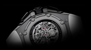 The titanium copy Audemars Piguet Royal Oak Concept 26587TI.OO.D010CA.01 watches have transparent sapphire backs.