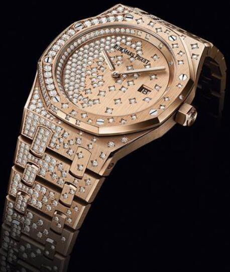 Swiss knock-off watches are skillfully fixed with diamonds.