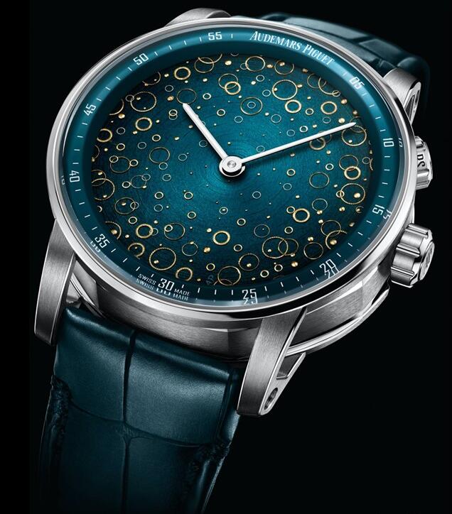Swiss fake watches are charming with blue color.